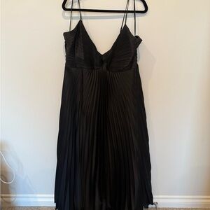 Abercrombie Elegant Black Pleated Dress